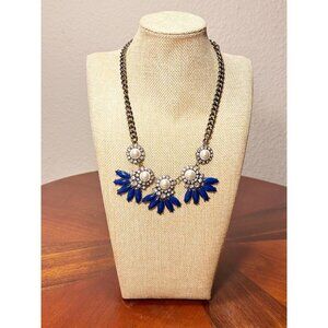 BaubleBar Women's Statement Necklace in Blue/White/Clear